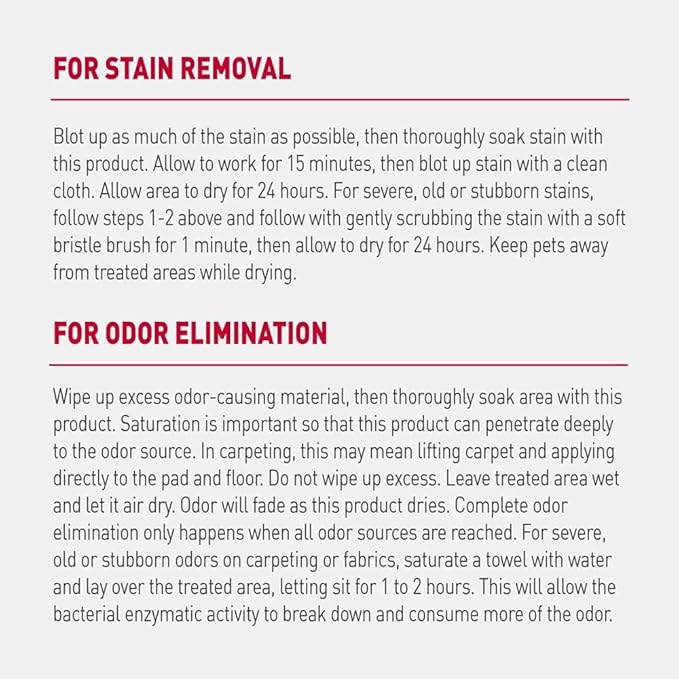 Nature’s Miracle Advanced Stain & Odor Eliminator, Severe Mess Enzymatic Formula For Tough Pet Messes, Sunny Lemon Scent, 1 Gallon