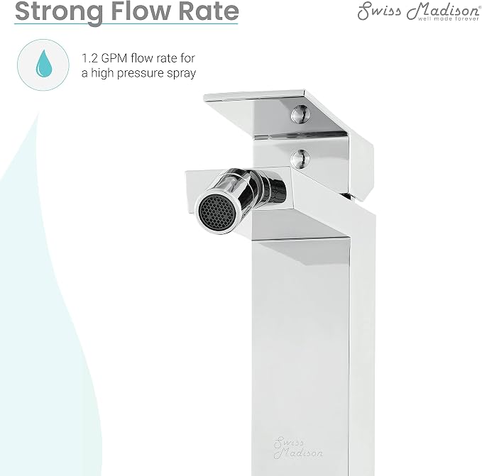 Swiss Madison Well Made Forever SM-DF80C Concorde Bidet Faucet in Chrome