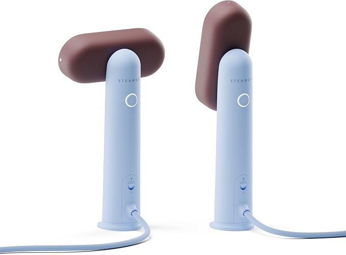 Steamery Travel Steamer Cirrus Lite, 1200W, Steam Output 16g/min, Heat up 18 Seconds, Portable & Packable, Rotating Steam Head, Dry Steam Technology (Sky and Terra)