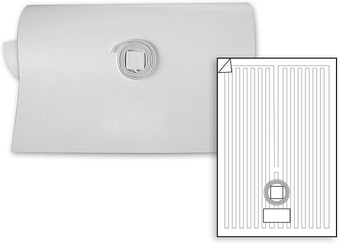 WarmlyYours Heated Mirror Defogger Rectangular 18x24 in. Self-Adhesive Anti Fog and Steam Electric Pad for Existing Bathroom Wall Mirrors