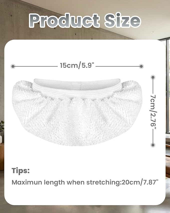 4 Pack Steam Mop Pads for Handheld Steam Cleaner, Universal Washable Reusable Steam Mop Replacement Pads, Compatible with Bissell SteamShot, Wagner, PurSteam, McCulloch, Dupray and More
