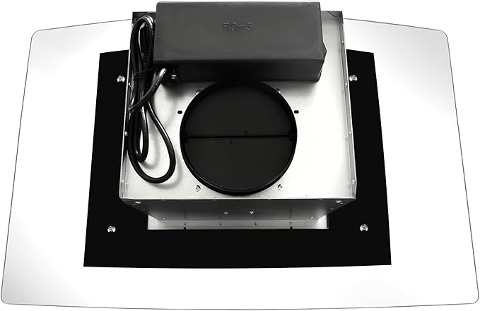 COSMO COS-668ICS900 36 in. Lumin Collection 380 CFM Ducted Island Range Hood, Soft Touch Controls, LED Lights, Stainless Steel