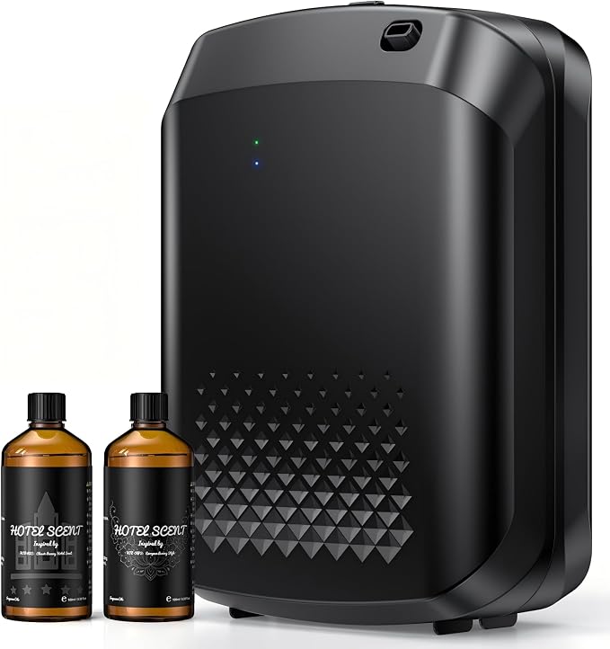 Waterless Essential Oil Diffuser 3000 Sq.Ft Coverage for Large Home Hotel Office, 400ml Cold Air Scent Machine for Aromathrapy, Bluetooth App Control, Quiet Aroma Diffuser Wall Amount