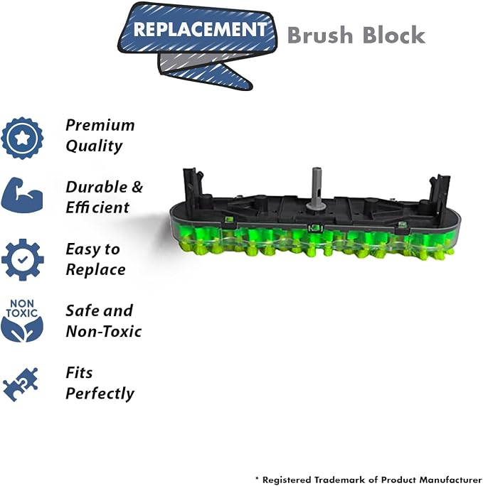 Replacement Part For Hoover FH50150NC Power Scrub Deluxe Carpet Cleaner Brush Block Assembly # Compare to Part 440003857