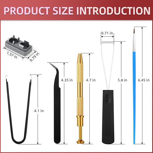 RUNJRX Keyboard Lube Kit JRX 205G0 0.53oz/15g, Switch Pad for PCB,Switch Film for MX Kailh,Keyboard Tools with Keycap Puller