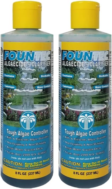 EASYCARE FounTec Algaecide and Clarifier (8 Fl. Oz 2-Pack)