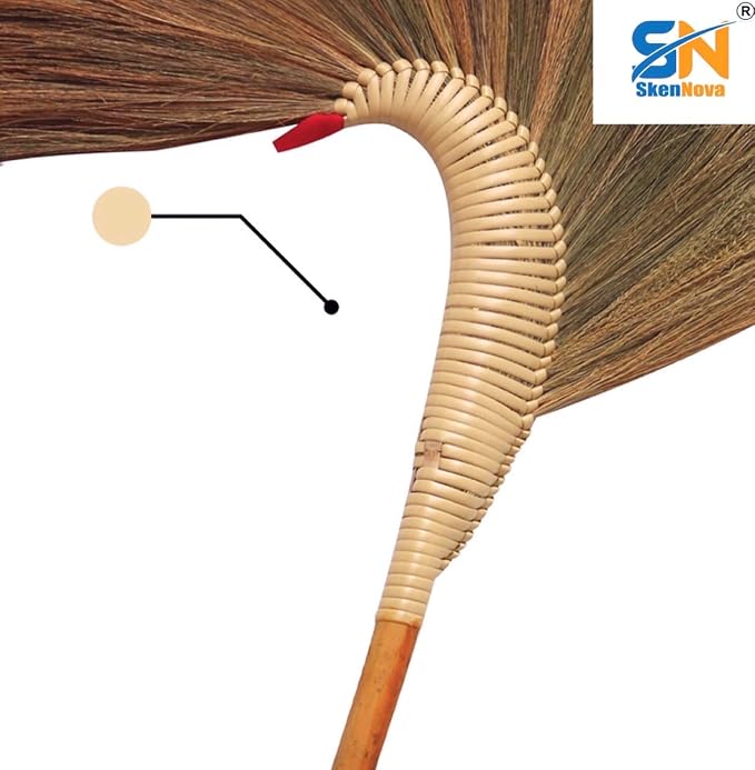 Natural Grass Broom 100% Handmade (Contemporary)