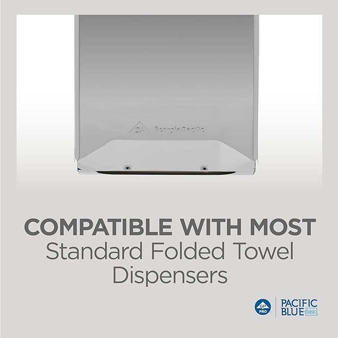 Pacific Blue Basic Recycled Multifold Paper Towels (Previously branded Envision) by GP PRO (Georgia-Pacific), Brown, 23304, 250 Towels Per Pack, 16 Packs Per Case