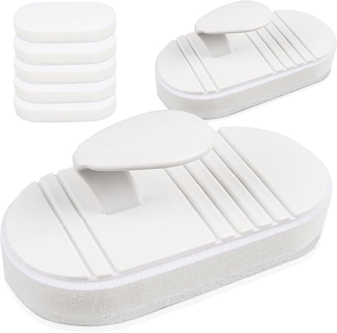 TidyMister Hot Tub & Spa Scrub Pad – Flexible Handheld Non-Scratch Scouring Pads, Pool Tile & Surface Cleaning, Replaceable Design, 5 Pack