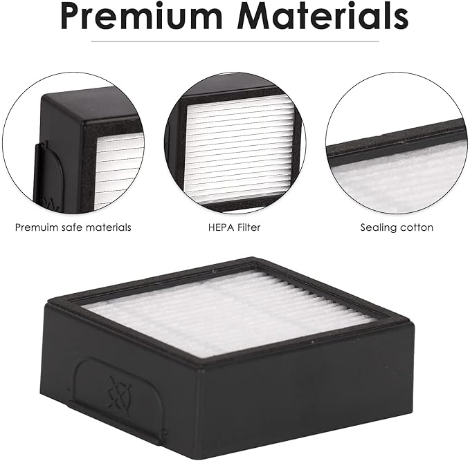 (6 Pack) Combo 10 Max Replacement HEPA Filter for iRobot Roomba Combo j7+ plus, Combo j9+, Combo 10 Max Robot Vacuum HEPA Filters Accessories 【NOT FOR Roomba j7+/ Roomba j9+, Combo i5+/ j5+】