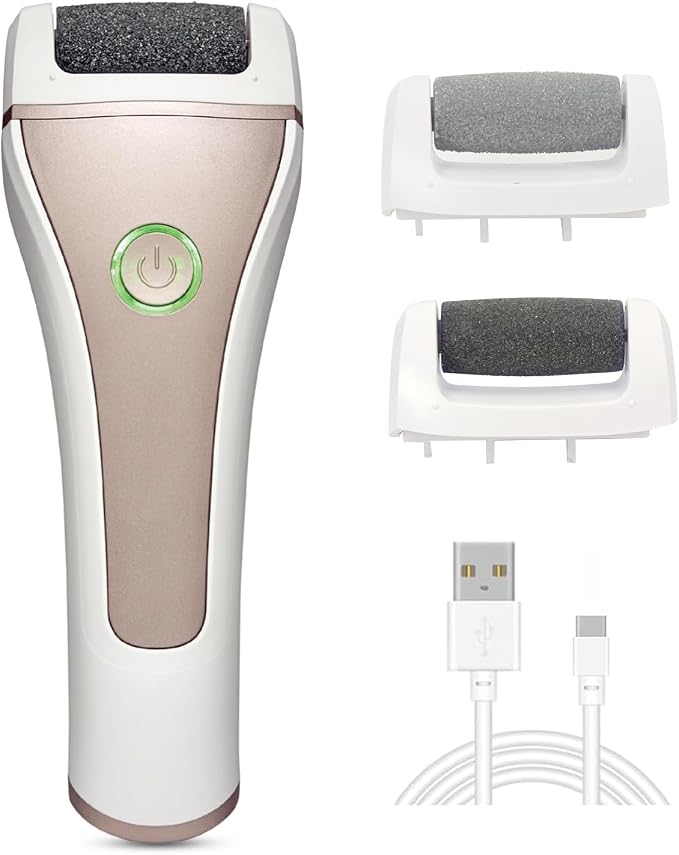 Electric Foot Callus Removers Rechargeable, Portable Electronic Foot File Pedicure Tools, Electric Callus Remover Foot Scrubber Kit, Professional Foot Care Ideal Gift for Dead, Hard Cracked Dry Skin