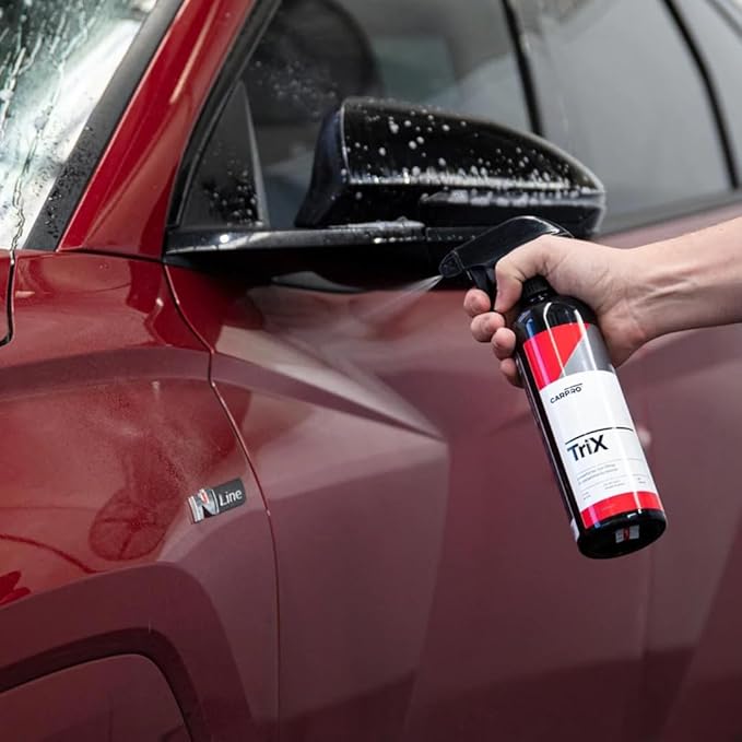 CARPRO TriX Tar & Iron Remover - Professional Strength Brake Dust, Sap, Dirt & Bug Remover - Combines IronX with TarX, Automotive Degreaser Car Wash Detailing All in One - 500mL (17oz)
