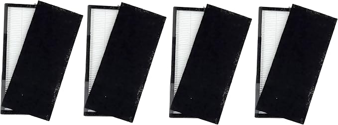 Nispira 3-in-1 HEPA Pre Filter Replacement Compatible with T300 T100 Smart Air Purifier. Compared to Part TF30-Fresh + Carbon, Pack of 4