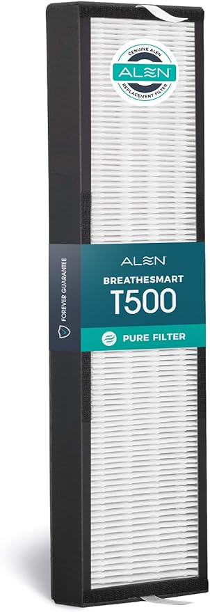 Alen Air Filter TF60-Pure Replacement HEPA Filter for T500 Air Purifier - Captures Allergens, Dust, & Mold (1 Filter)