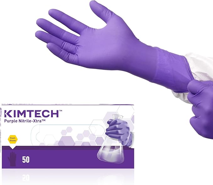 Ansell Kimtech™ Purple Nitrile™ Disposable Exam Gloves