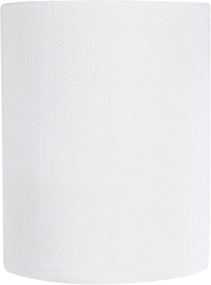 Restaurantware-Paper Towel Roll 600' x 1 Roll Long Paper Towel 8" Wide Hand Towel Roll 1 Ply Universal Dispenser 2" Core Hardwound High Absorbency Everyday Use For Commercial Washroom White