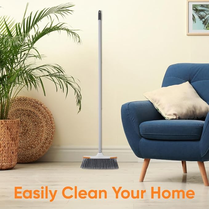 Superio Lightweight Essential Household Broom Head (Gray)