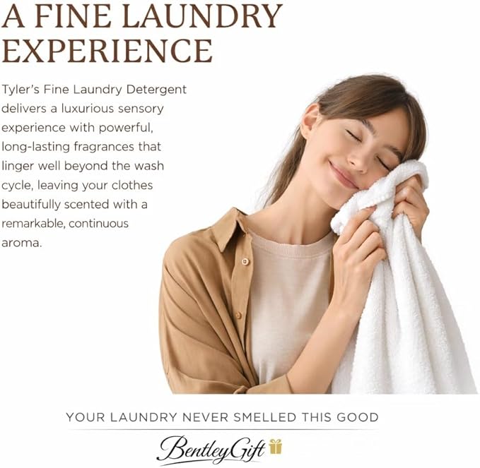 Tyler Candle Company Glam Wash Laundry Detergent, Diva 16 Fl Oz/with Glamorous Sachet Single Pouch, Pull and Pour Spill Proof Cap b