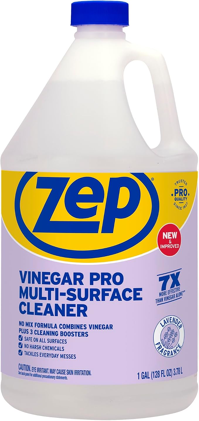 Zep All-Purpose Cleaner With Vinegar - 1 Gallon (Case of 4) R48410 - Gentle for Everyday Use