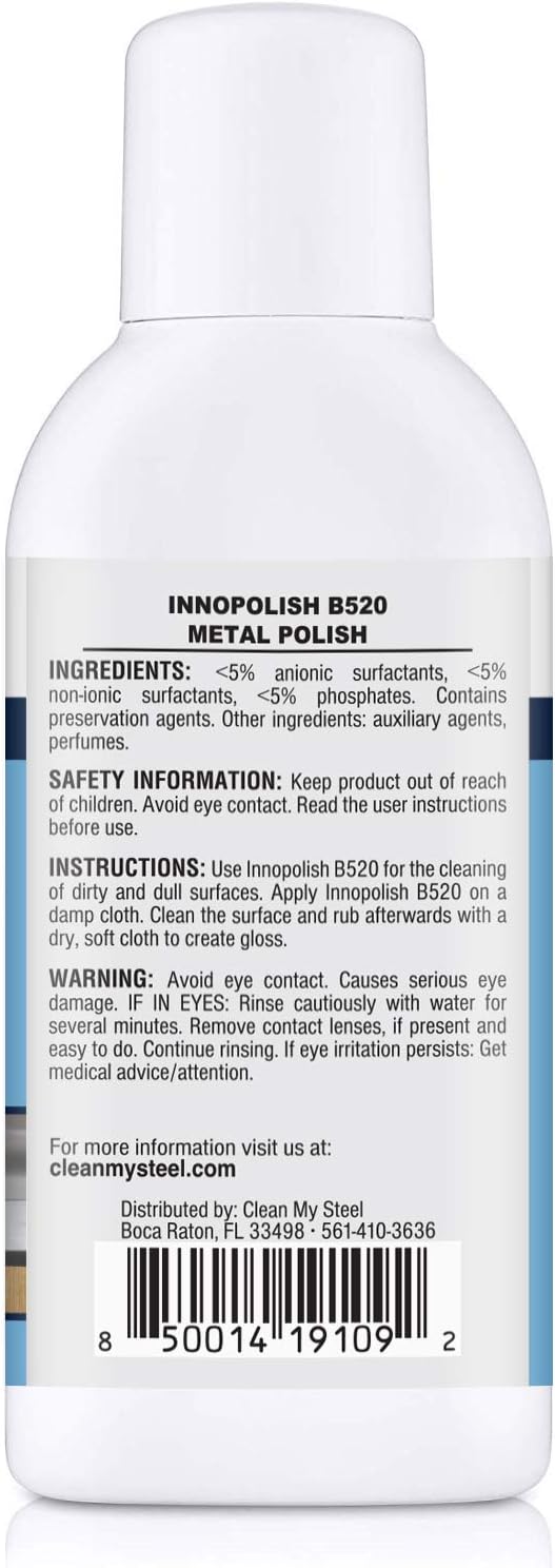 CLEAN MY STEEL Stainless Steel Metal Polish 4oz