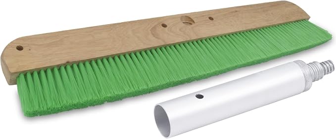 MARSHALLTOWN Green Nylon 36 Inch Broom and 1 3/4 Inch Adapter