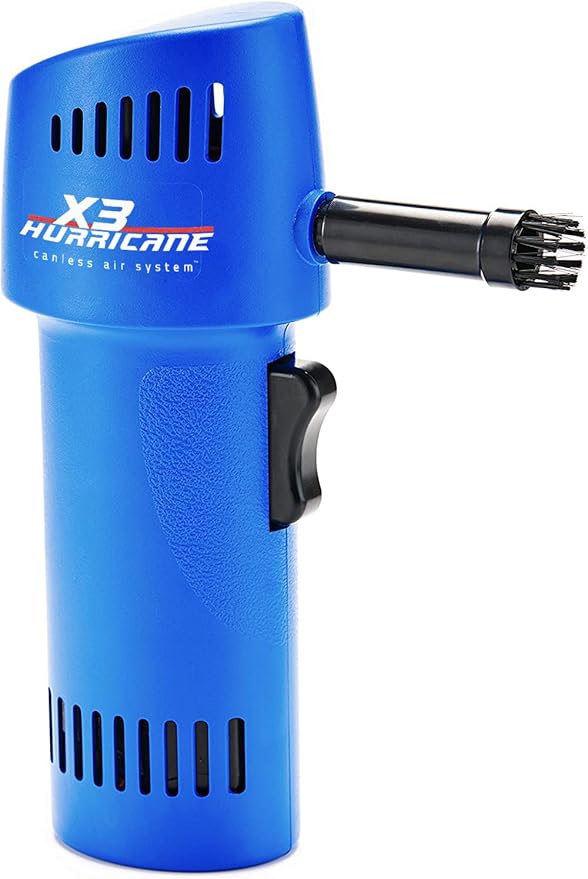 Canless Air Rechargeable Compressed Air Duster Can - Permanent - More Continuous Use Than Traditional Canned Air Dusters - Green Alternative for Computers & More - USA Made