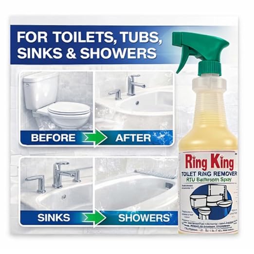 12 pack Ring King Toilet Ring Remover RTU – Bathroom Spray (Daily Maintenance)