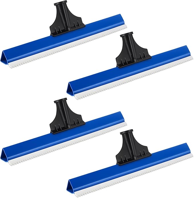 4 Pack 16 Inches Epoxy Floor Squeegees Notched Squeegee for Self Leveling Cement Urethane Epoxy Floor Tools