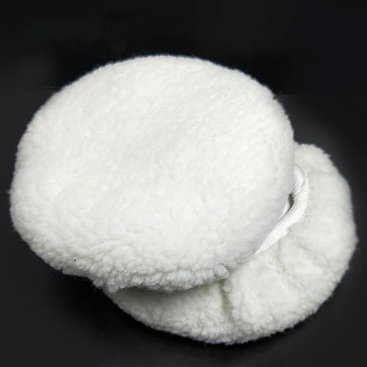 2Pcs Car Waxing Applicator Bonnet 9-10" Faux Wool Polishing Disc Car Cleaning Supplies Waxers Bonnet Set Polishing Pads Waxer Pad