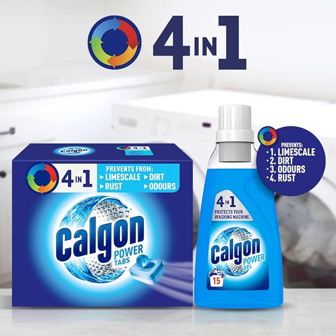 Calgon Powerball Water Softener Tablets, 585g, Limescale Prevention (45 Tablets), Unscented