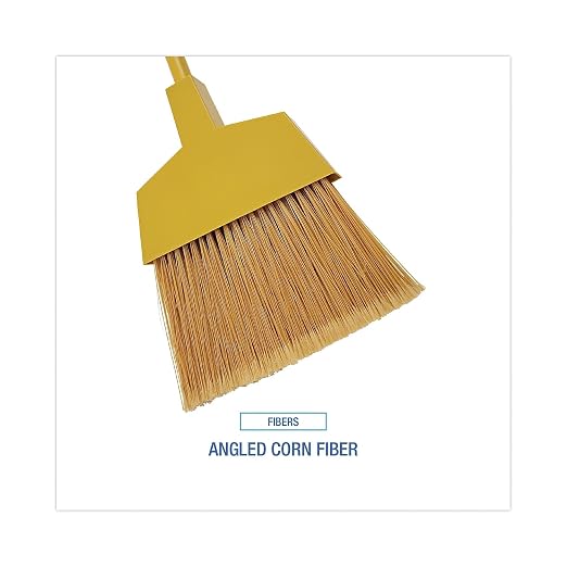 Boardwalk BWKBRMAXIL Corn/Fiber Angled-Head Lobby Brooms, 42", Yellow (Case of 12)