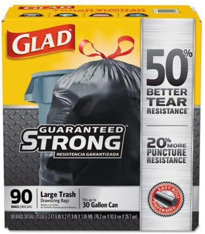 CLO78952 - Glad Drawstring Large Trash Bags