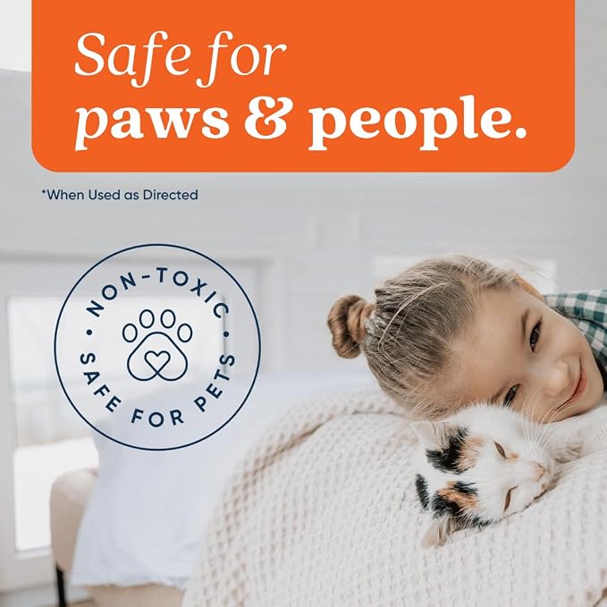 Orange Odor Eliminator | Pet Odor Deodorizer for Strong Odor | Enzyme Stain Cleaner for Cats, Dogs, and Pets | Great for Carpets, Furniture, Dog Kennels, and More (128 Fl Oz)
