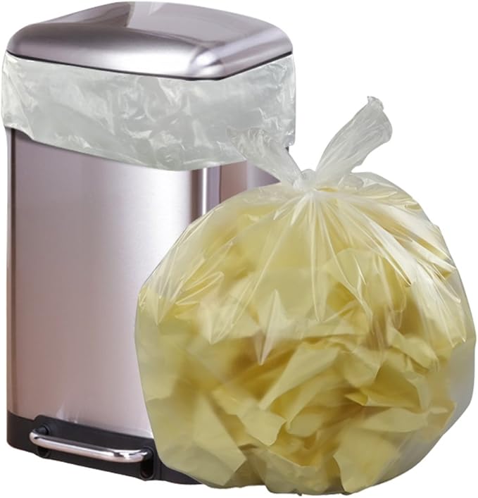 Vababa 13 Gallon Clear Tall Kitchen Trash Bags, Garbage Bags, 225 Counts