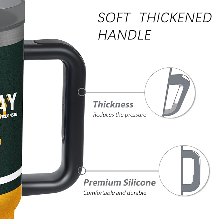Tumbler 30oz Straight Skinny Portable Handle Car Cups With Anti slip Sleeve Straw Dust Cover, Sports Travel, Stainless Steel Insulated Gifts for Men Women Fans