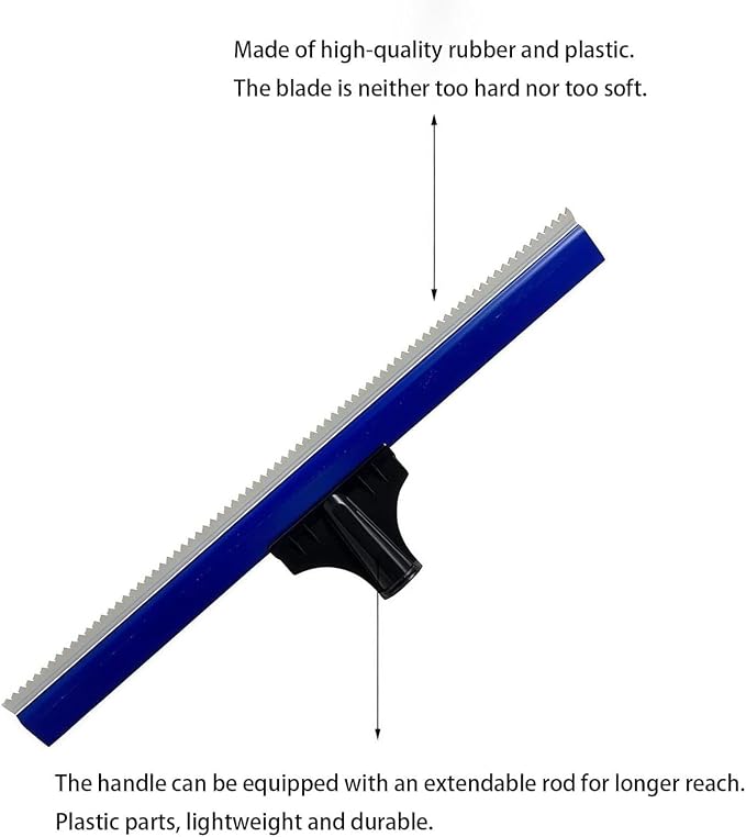 20 Inch Teeth Notched Squeegee, Epoxy Squeegee for Self Leveling Cement Urethane Epoxy Floor Tools, Lightweight Floor Wall Spreader, Professional Tool for Garage Floors Driveways Walls #20