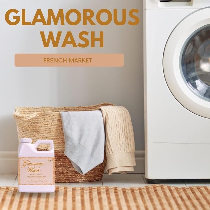 Worldwide Nutrition Bundle: Tyler Glamorous Wash French Market Scent Fine Laundry Liquid Detergent - Hand and Machine Washable - 16 oz, 454-gram Container and Multi-Purpose Key Chain