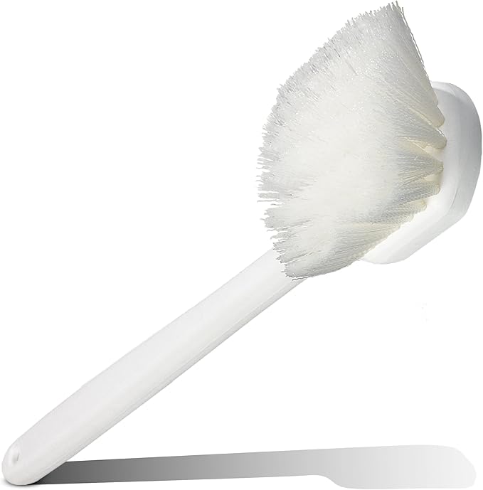 CFS 36620L00 Flo-Pac Plastic Handle Utility Scrub Brush, Nylon Bristles, 20" Length, 2" Bristle Trim, White, 1 Count