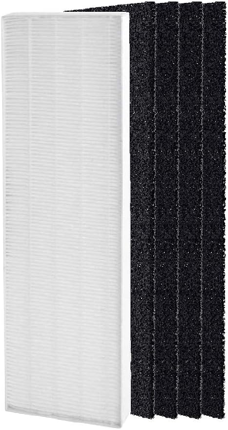 Nispira AeraMax 90 100 DX5 DB5 Filter Replacement for Fellowes Aeramax Air Purifier Part 40101701 9287001 9324001, True HEPA Activated Carbon 1 Set