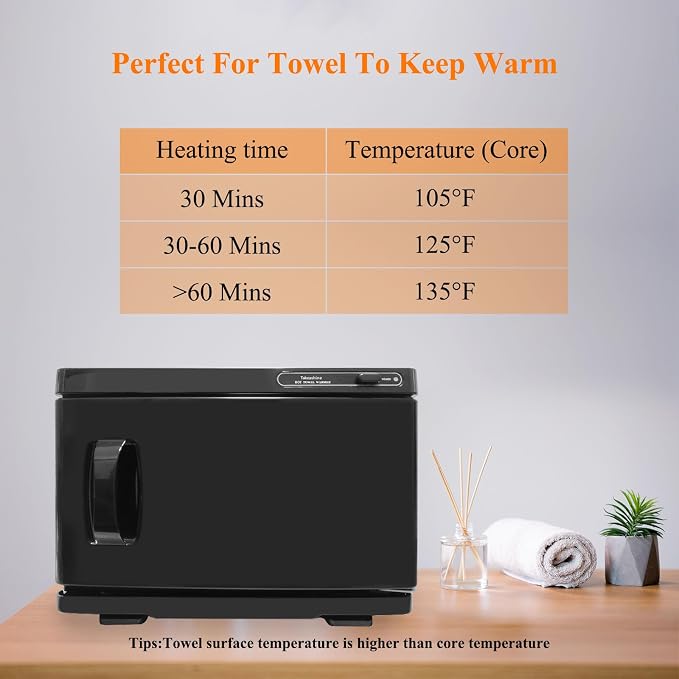 Towel Warmer, 8L Facial & Spa Towel Warmer Auto Reheat, Hot Towel Warmer Cabinet for Estheticians, Professional Towel Warmer for Salon, Spa, Massage