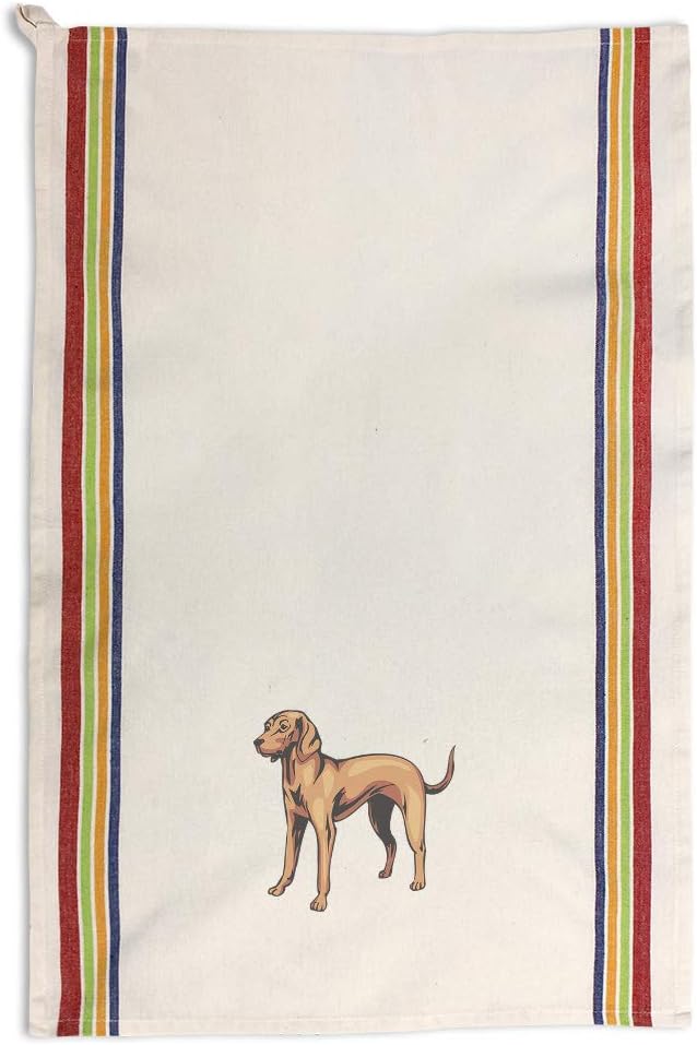 Custom Decor Kitchen Towels Vizsla Pets Dogs Cleaning Supplies Dish Towels Multi Stripe Design Only