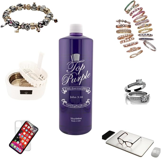 Jewelry and More Cleaner 32 Ounce Refill & 2 Ounce Spray Bottle
