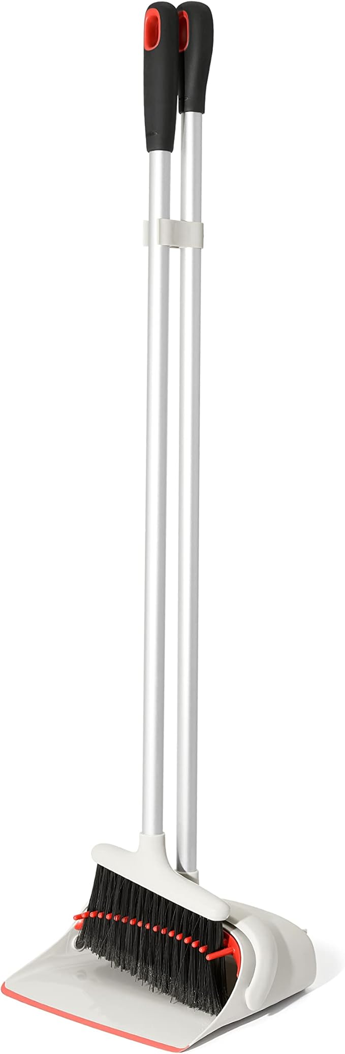 OXO Good Grips Upright Sweep Set and OXO Good Grips Dustpan and Brush Set, White