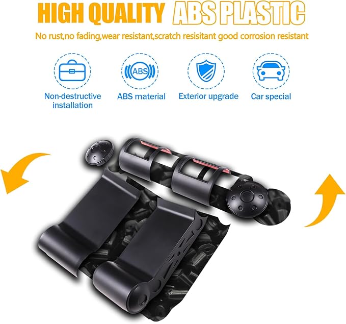 Dashboard Side Air Outlet Frame ABS Car Dashboard Side Air Outlet Frame Decorative Panel for Toyota FJ Cruiser (XJ10) 2007-2022 A/C Air Vent Kit Interior Accessories (Matte black)