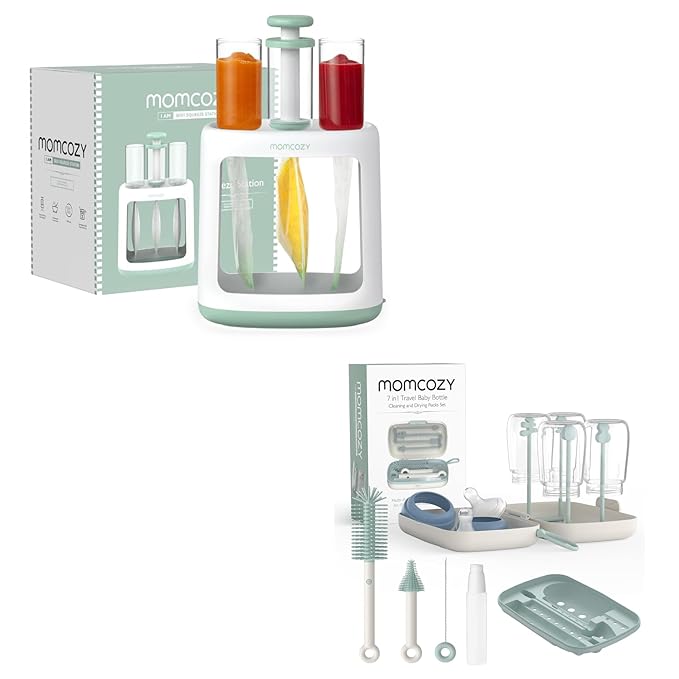 Momcozy Bottle Brush Set+Momcozy Squeeze Station