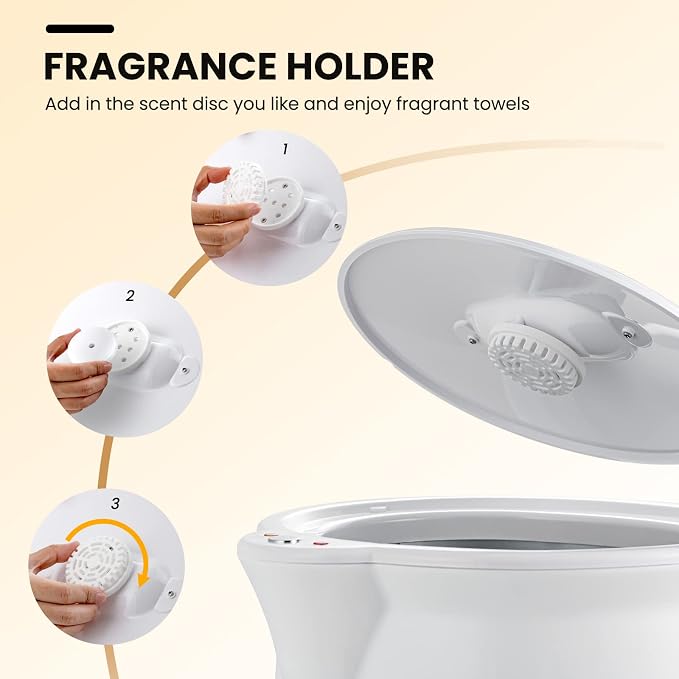 GIANTEX GT-GE-10158US-WH-ES Towel Warmer Bucket, White