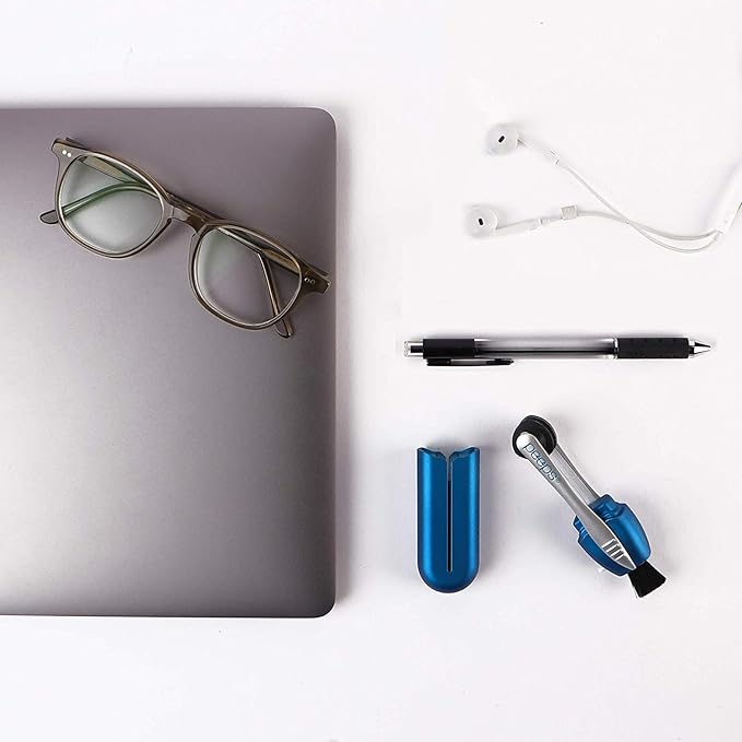 Peeps Glasses Cleaner - for Eyeglasses, Reading Glasses, and More - Lens Cleaner with Carbon Microfiber Tech-Injected White-1 Count (Pack of 1)