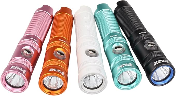 Kraken Sports NR-1000 Back Up Dive Light 1000 Lumens, 330ft/100m Depth Rating, 90 Minutes Burn Time at Full Power, White