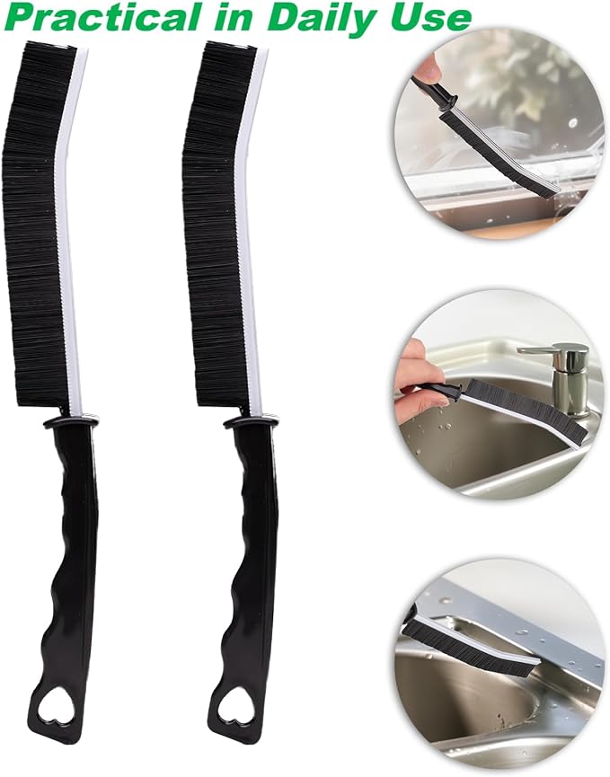 6 PCS Crevice Cleaning Brush Bendable Cleaning Brush for Household Use Bathroom Kitchen