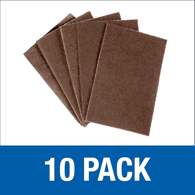 Mercer Abrasives 285TAN - 6"x9" Non-Woven Tan Hand Pads (10 pack)